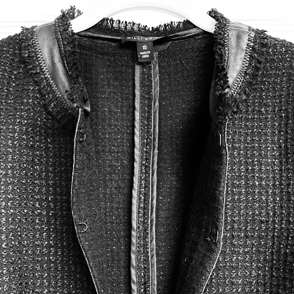 Willi Smith Cropped Tweed Jacket - Picture 5 of 14